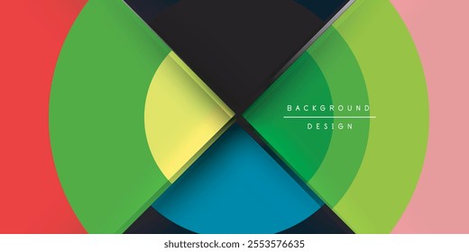 Target circle geometric abstract shapes. Vector Illustration For Wallpaper, Banner, Background, Card, Book Illustration, landing page