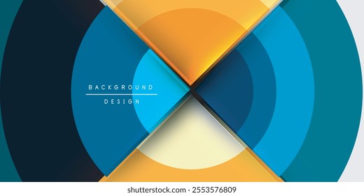 Target circle geometric abstract shapes. Vector Illustration For Wallpaper, Banner, Background, Card, Book Illustration, landing page