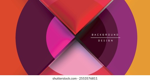 Target circle geometric abstract shapes. Vector Illustration For Wallpaper, Banner, Background, Card, Book Illustration, landing page