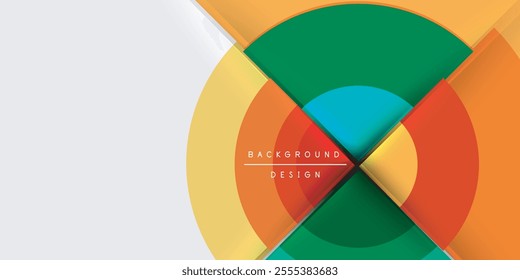 Target circle geometric abstract shapes. Vector Illustration For Wallpaper, Banner, Background, Card, Book Illustration, landing page