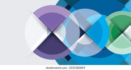 Target circle geometric abstract shapes. Vector Illustration For Wallpaper, Banner, Background, Card, Book Illustration, landing page