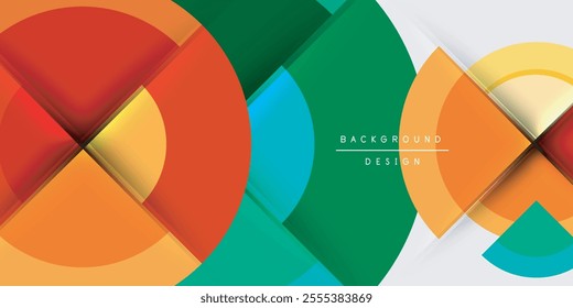 Target circle geometric abstract shapes. Vector Illustration For Wallpaper, Banner, Background, Card, Book Illustration, landing page