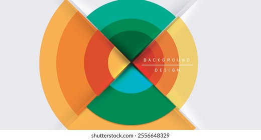 Target circle geometric abstract shapes. Vector Illustration For Wallpaper, Banner, Background, Card, Book Illustration, landing page