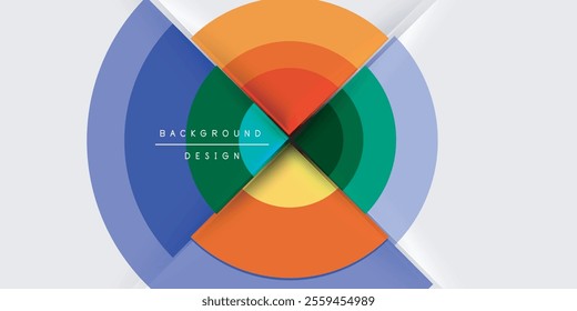 Target circle geometric abstract shapes. Vector Illustration For Wallpaper, Banner, Background, Card, Book Illustration, landing page