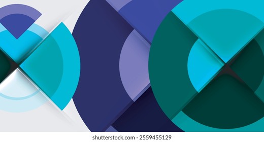 Target circle geometric abstract shapes. Vector Illustration For Wallpaper, Banner, Background, Card, Book Illustration, landing page
