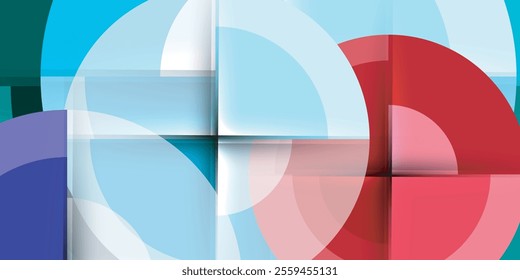 Target circle geometric abstract shapes. Vector Illustration For Wallpaper, Banner, Background, Card, Book Illustration, landing page