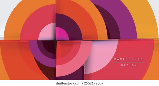 Target circle geometric abstract shapes. Vector Illustration For Wallpaper, Banner, Background, Card, Book Illustration, landing page