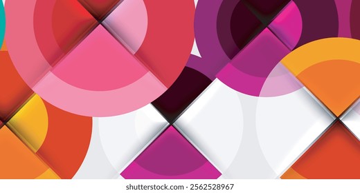 Target circle geometric abstract shapes. Vector Illustration For Wallpaper, Banner, Background, Card, Book Illustration, landing page