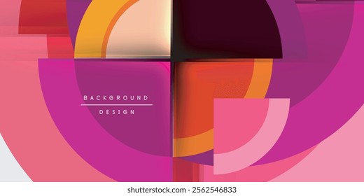 Target circle geometric abstract shapes. Vector Illustration For Wallpaper, Banner, Background, Card, Book Illustration, landing page