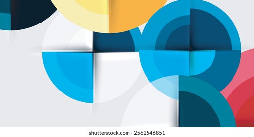 Target circle geometric abstract shapes. Vector Illustration For Wallpaper, Banner, Background, Card, Book Illustration, landing page