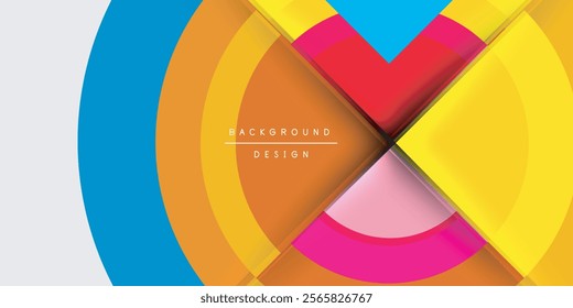 Target circle geometric abstract shapes. Vector Illustration For Wallpaper, Banner, Background, Card, Book Illustration, landing page