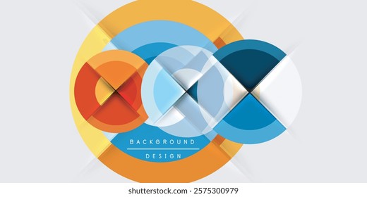 Target circle geometric abstract shapes. Vector Illustration For Wallpaper, Banner, Background, Card, Book Illustration, landing page