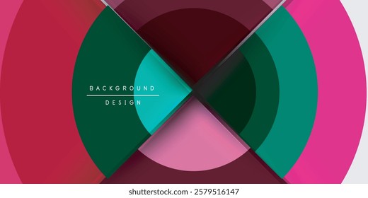 Target circle geometric abstract shapes. Vector Illustration For Wallpaper, Banner, Background, Card, Book Illustration, landing page