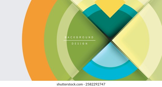 Target circle geometric abstract shapes. Vector Illustration For Wallpaper, Banner, Background, Card, Book Illustration, landing page