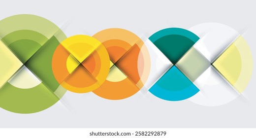 Target circle geometric abstract shapes. Vector Illustration For Wallpaper, Banner, Background, Card, Book Illustration, landing page