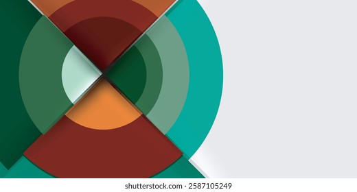 Target circle geometric abstract shapes. Vector Illustration For Wallpaper, Banner, Background, Card, Book Illustration, landing page