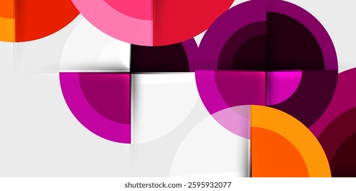Target circle geometric abstract shapes. Vector Illustration For Wallpaper, Banner, Background, Card, Book Illustration, landing page