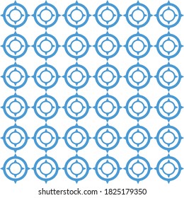 target circle pattern blue background