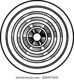 Target circle vector icon