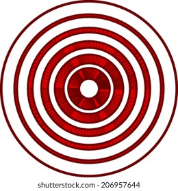 Target circle vector icon