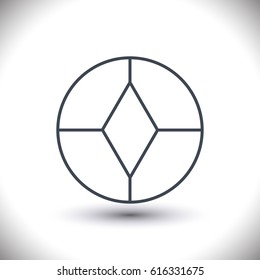 Target circle vector icon