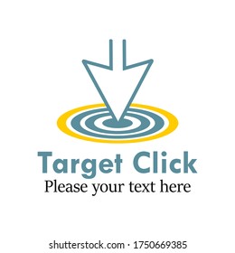 Target click logo design template illsutration.