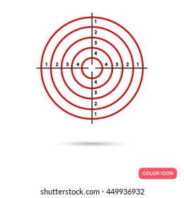 Target color flat icon