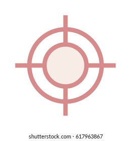 Target Colour Line Icon 