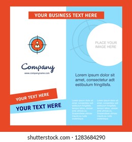 Target Company Brochure Template. Vector Busienss Template