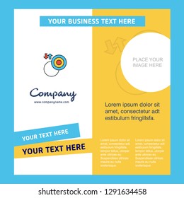 Target  Company Brochure Template. Vector Busienss Template