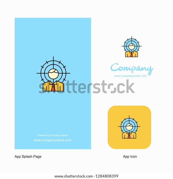 Target Company Logo App Icon Splash Stock Vector (Royalty Free