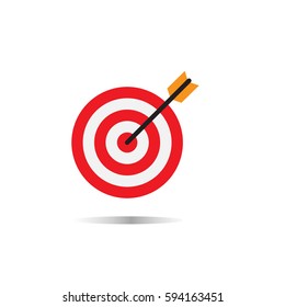Target Concept Icon on white background. Target Concept sign.