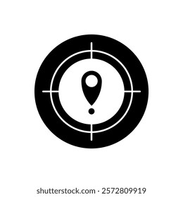 target concept line icon. Simple element illustration. 
target concept outline symbol design.