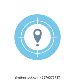 target concept line icon. Simple element illustration. 
target concept outline symbol design.