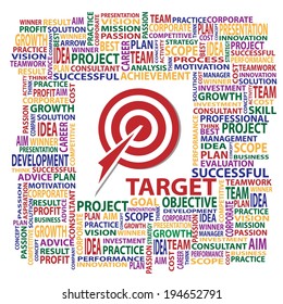 Target concept present by symbol and letter