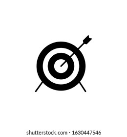 Target concept vector illustration icon. Market trend icon
