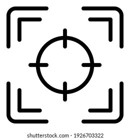 Target cooperation icon. Outline target cooperation vector icon for web design isolated on white background