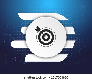 Target creative concept vector illustration
