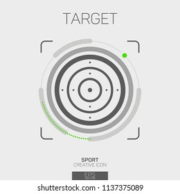 Target creative line icon