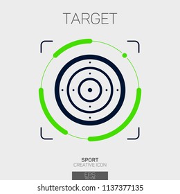 Target creative line icon