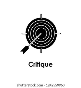 Target, Critique Icon. Element Of Business Icon For Mobile Concept And Web Apps. Detailed Target, Critique Icon Can Be Used For Web And Mobile