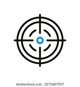 Target with crosshair. Aiming. Goal setting