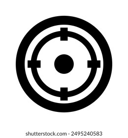 Target cursor icon illustrated on background