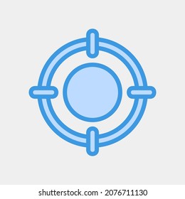 Cursor-Symbol, Vektorgrafik in blauem Stil, Verwendung für Website-Mobile-App-Präsentation