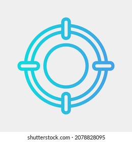 Target cursor icon vector illustration in gradient style, use for website mobile app presentation