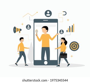 Target Customer Acquisition in flat concept