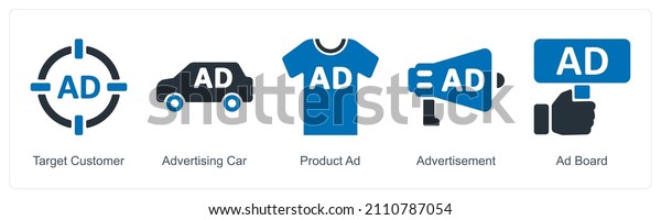 Target Customer
And Advertising Car Icon
Concept