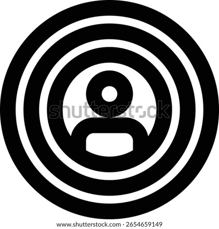 Target Customer, Target Audience, Specific Customer Outline Icon