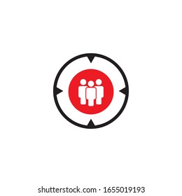 Target customer icon design. vector illustration