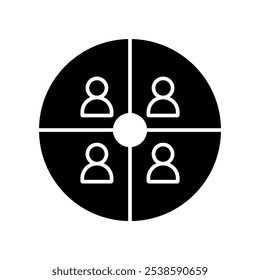 target customer icon, modern vector isolated on white background.